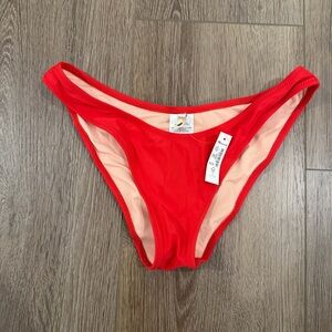 NWT Madewell Red Bikini Bottoms S
